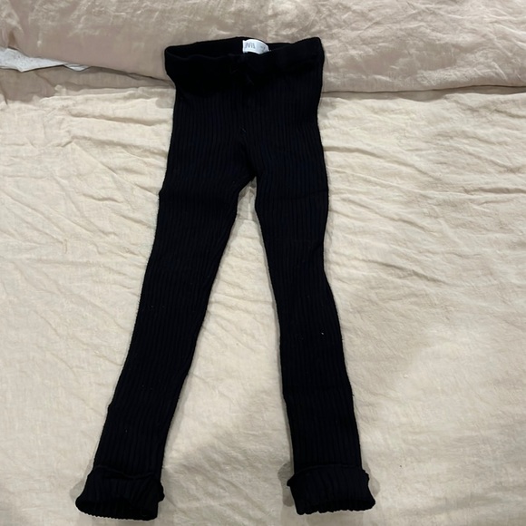 Zara Bottoms Zara Ribbed Leggingstights For Girls Poshmark
